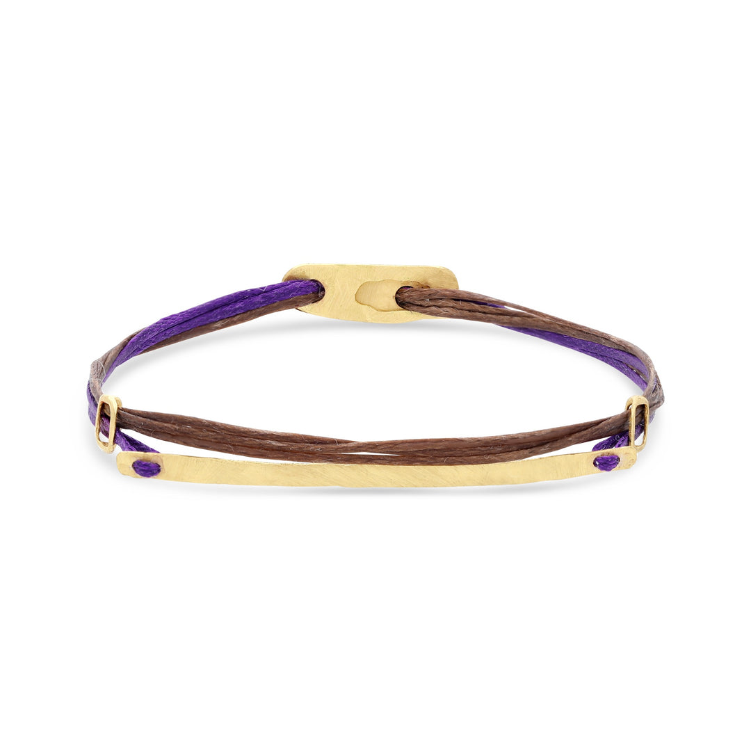 Gold Bar Bracelet with Large Clasp