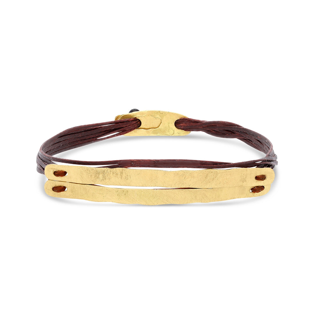 Gold Double Bar Bracelet
