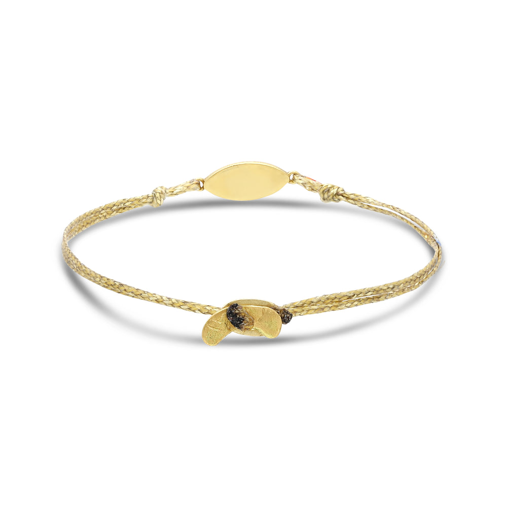 Gold Enamel Evil Eye Bracelet