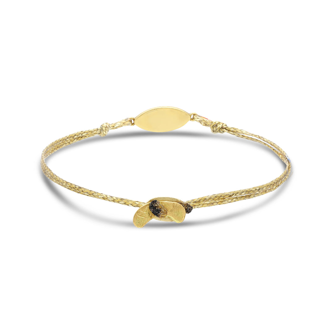 Gold Enamel Evil Eye Bracelet