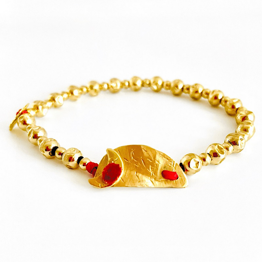 Gold Large Beads Bracelet