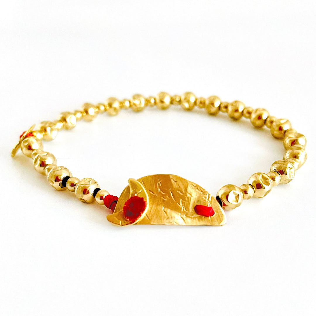 Gold Large Beads Bracelet