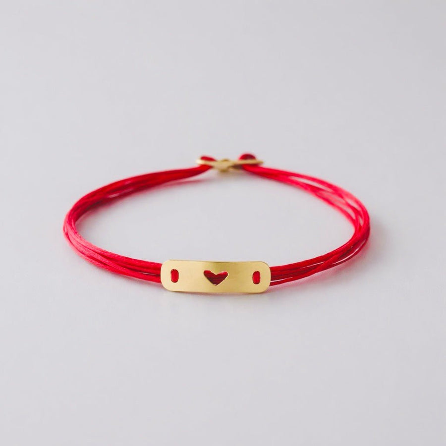 Gold Heart Bracelet - Talya Mor