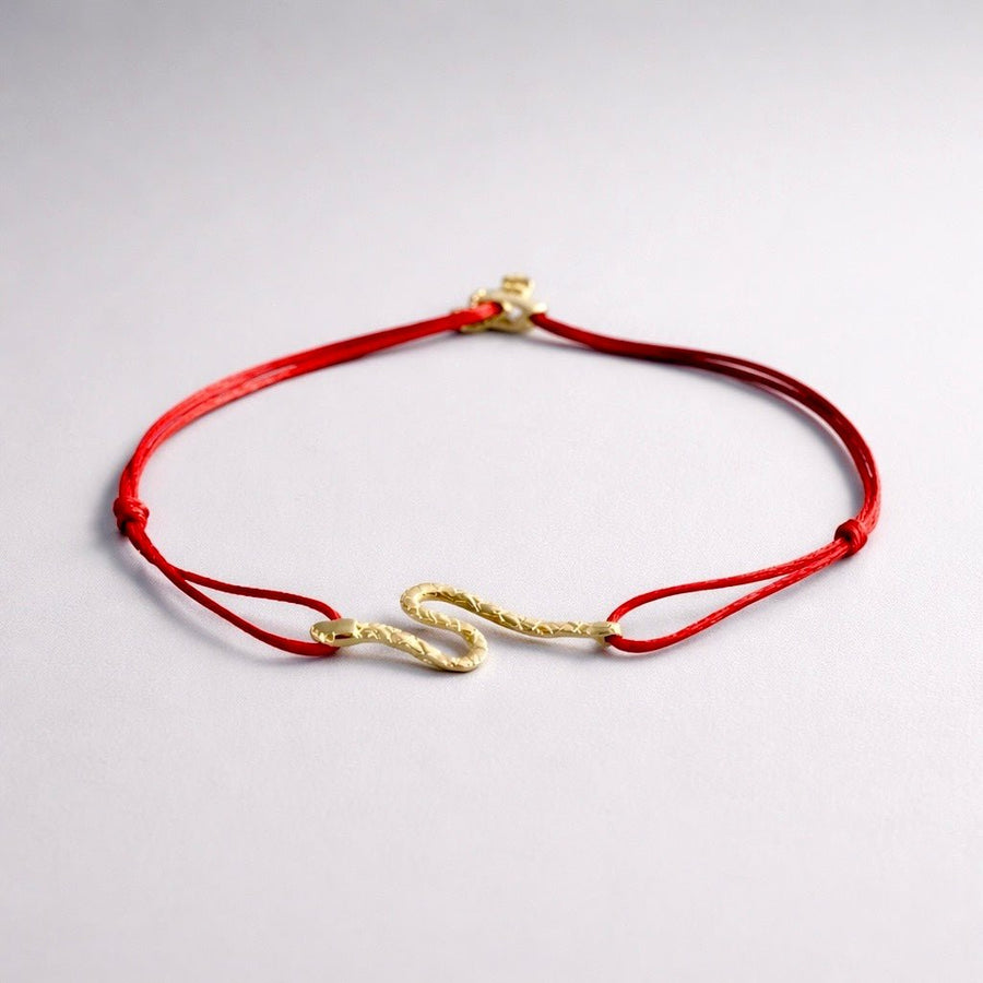 Handcrafted 14K Gold Snake Bracelet - Talya Mor