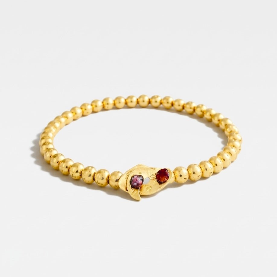 14K Gold Bead Bracelet | Solid 14K Gold - Talya Mor