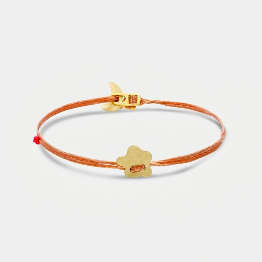 14K Gold Clover Bracelet | Solid 14K Gold Charm - Talya Mor