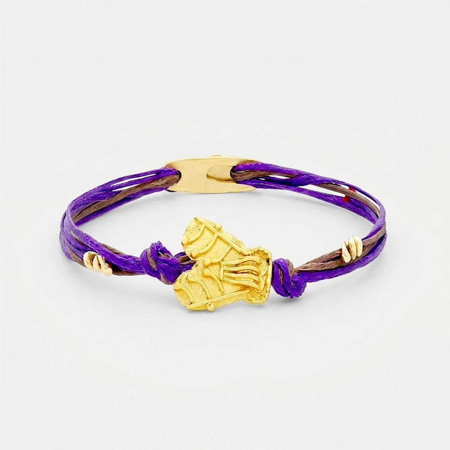14K Gold Beetle Bracelet | Solid 14K Gold Charm - Talya Mor
