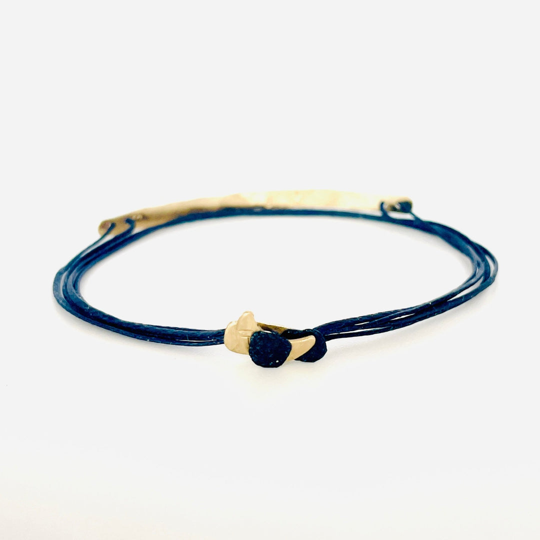 14K Gold Bar Bracelet | Small Gold Clasp - Talya Mor