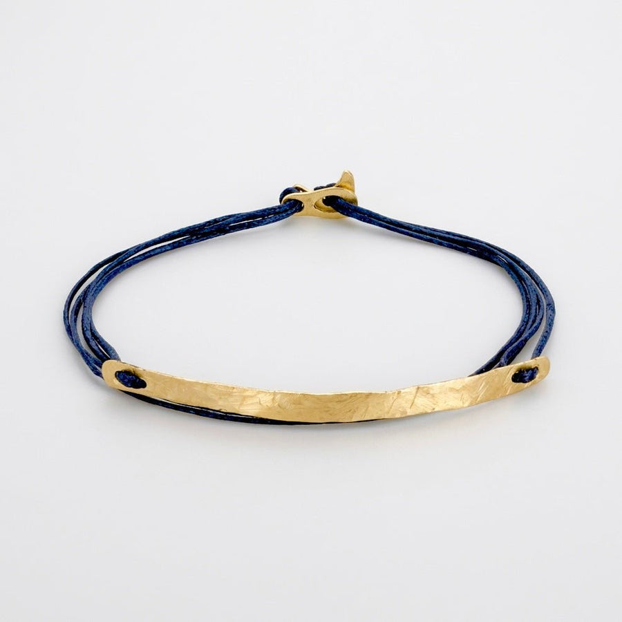 14K Gold Bar Bracelet | Small Gold Clasp - Talya Mor